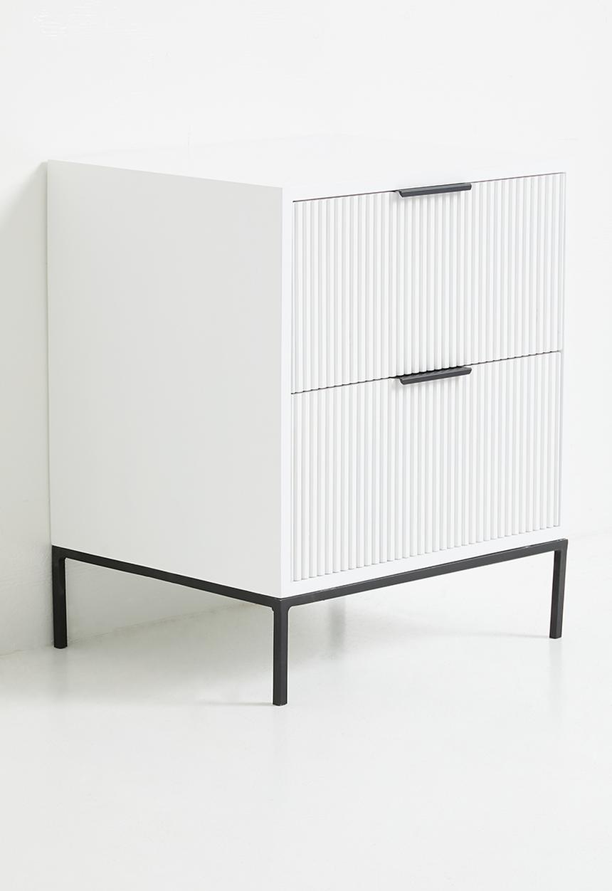 Native Decor - Shelly Bedside Table - Off White