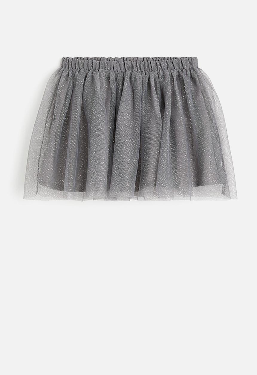 H&M - Glittery tulle skirt - grey