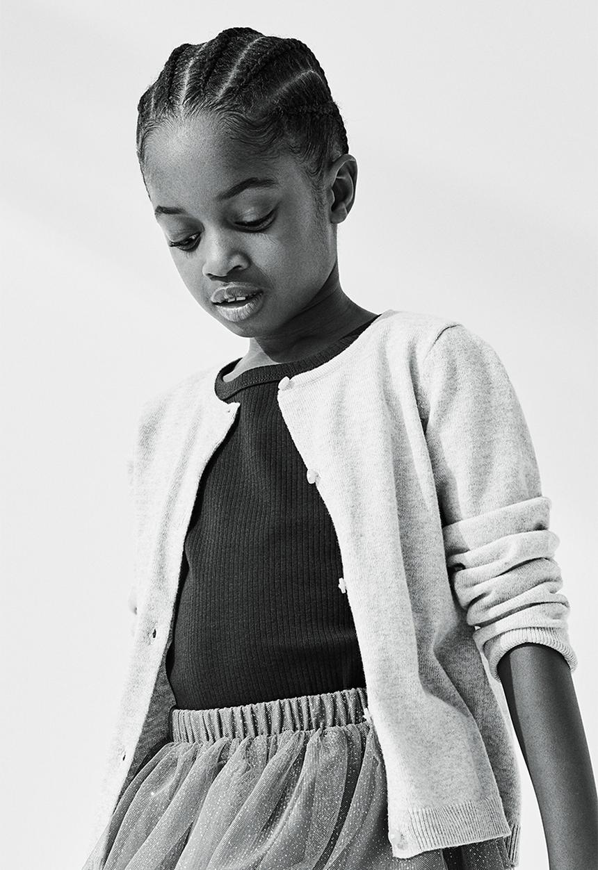 H&M - Glittery tulle skirt - grey