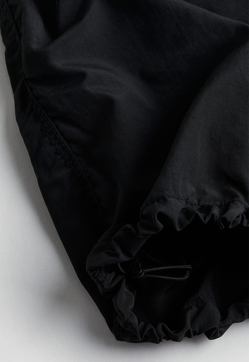 H&M - Nylon parachute trousers - black
