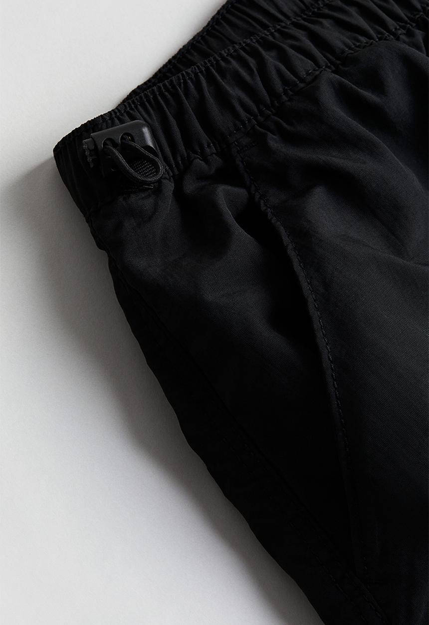 H&M - Nylon parachute trousers - black