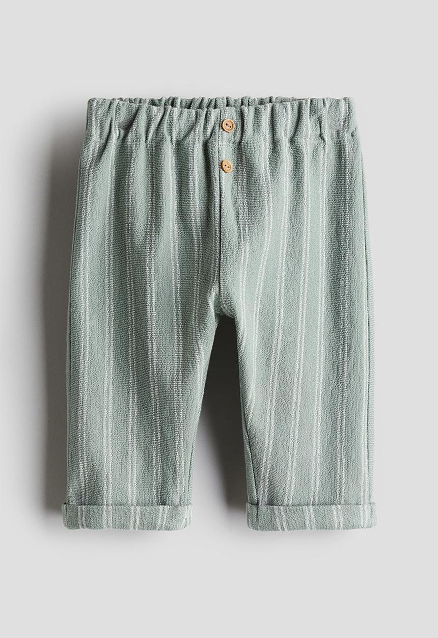 H&M - Cotton terry joggers - Dusty green