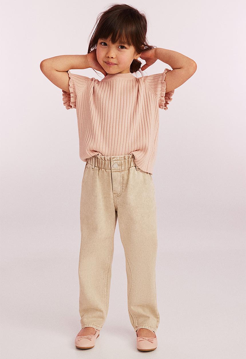 H&M - Rib-knit top - dusty pink