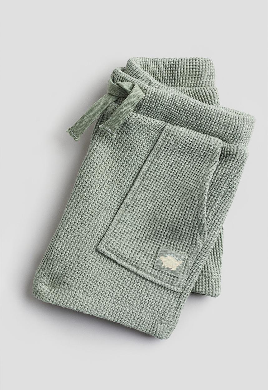 H&M - Cotton shorts - Light khaki green
