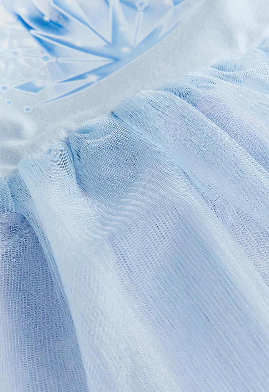 H&M - Printed tulle dress - light blue frozen