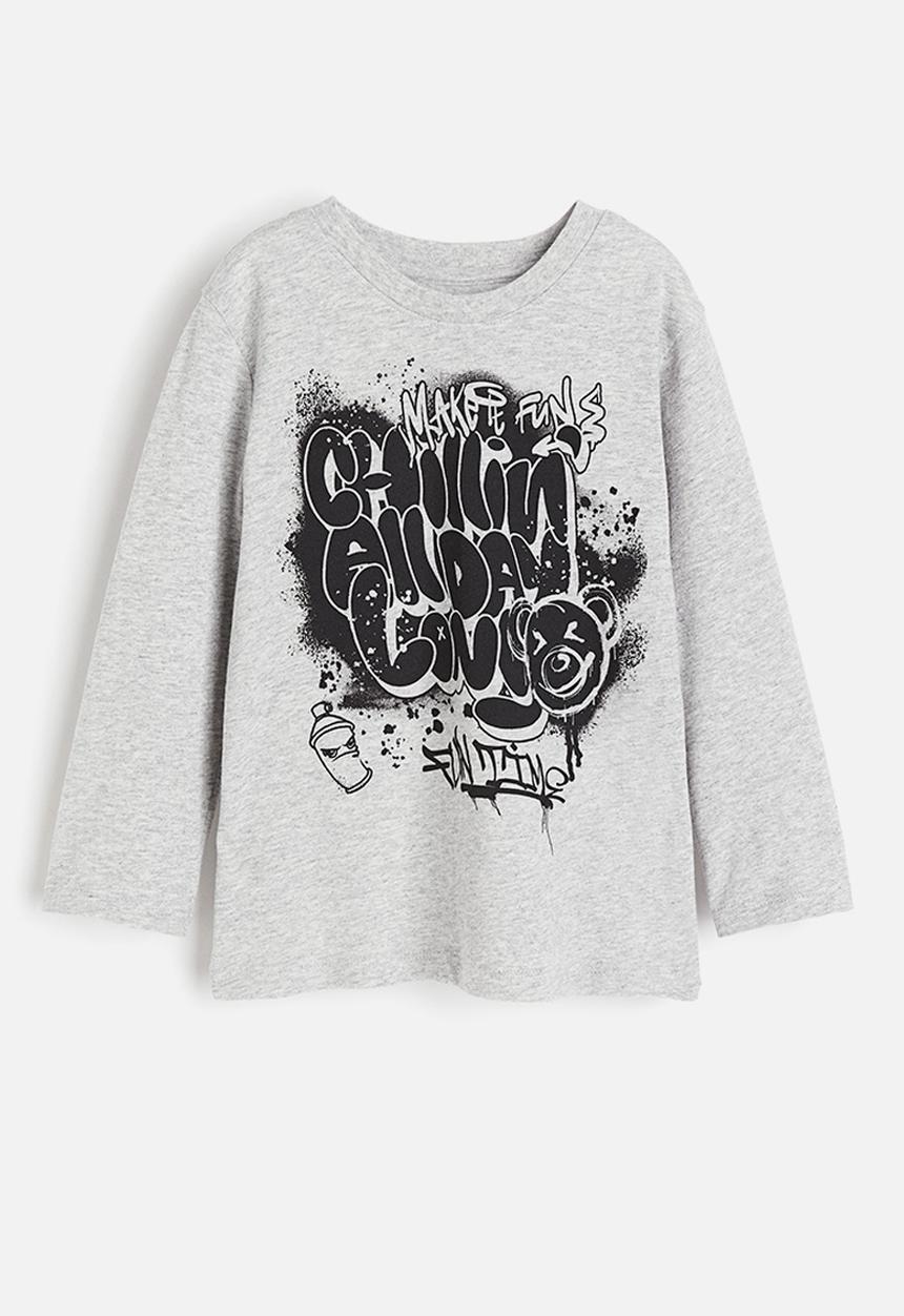 H&M - Long-sleeved T-shirt - light grey marl