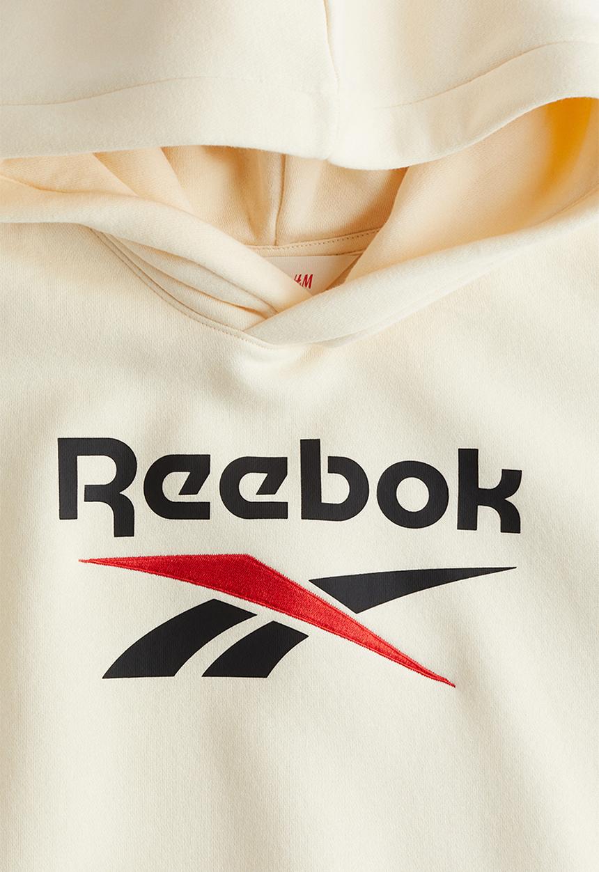 H&M - Reebok X H&M: hoodie - cream