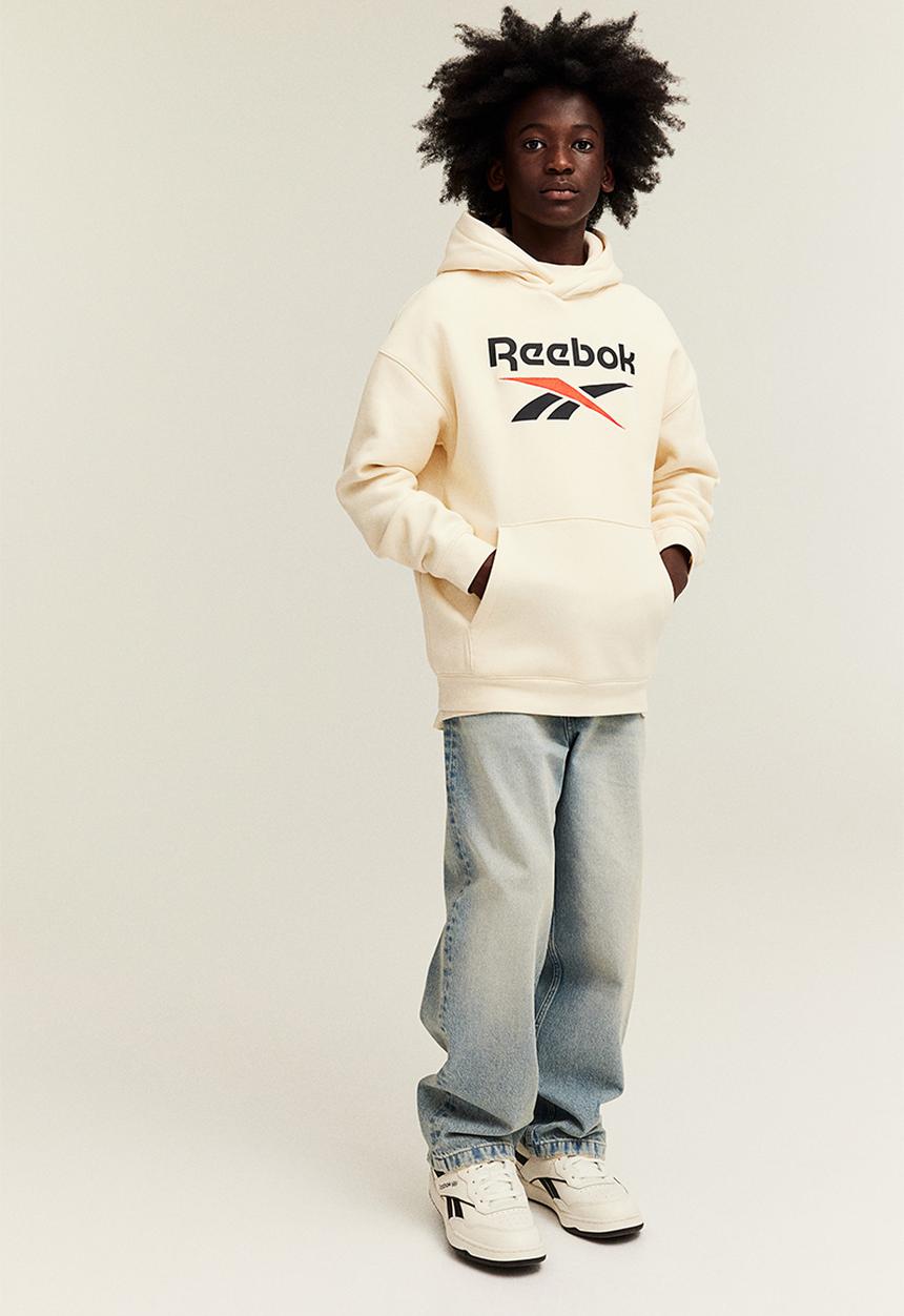 H&M - Reebok X H&M: hoodie - cream