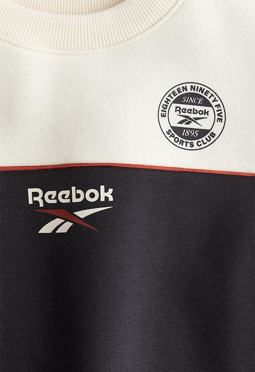 H&M - Reebok X H&M : Block-coloured sweatshirt - black