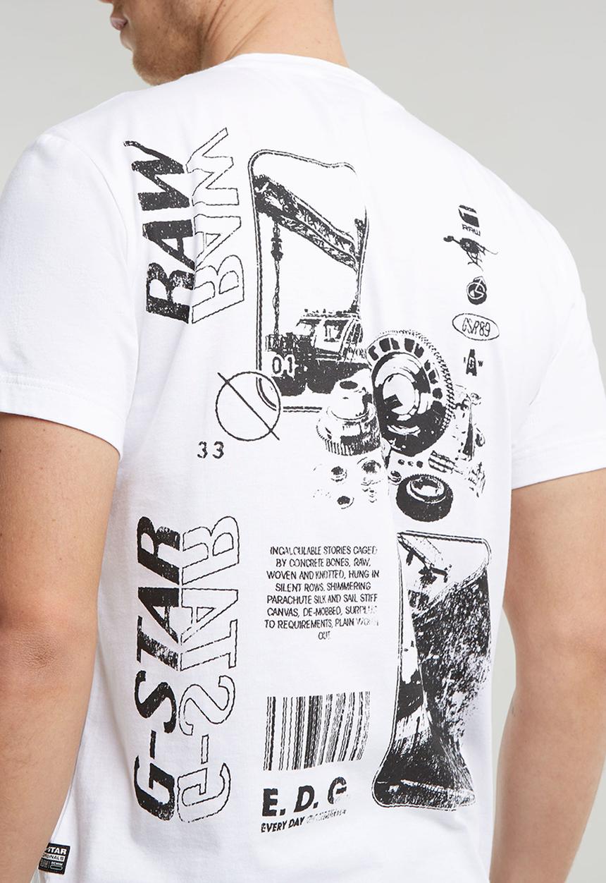 G-STAR - Poster back gr r t - white