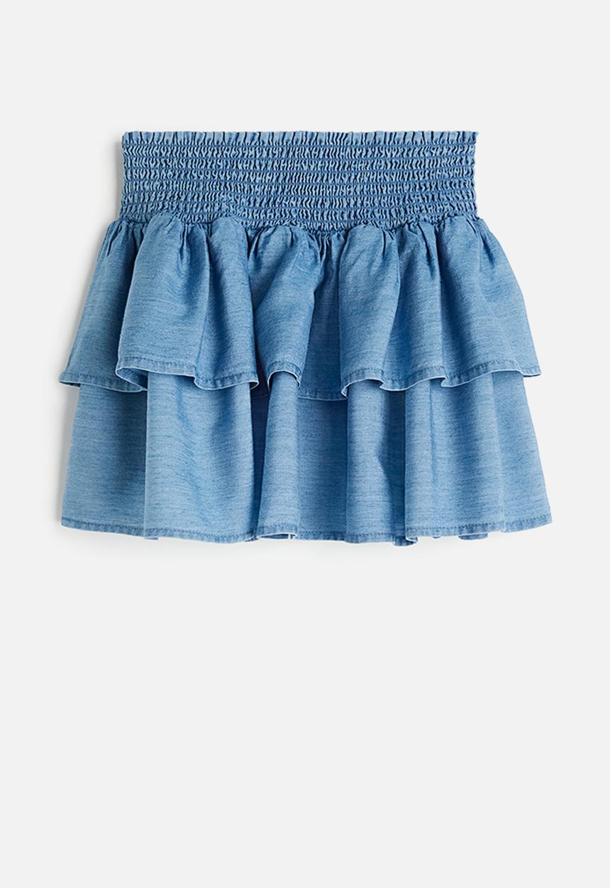 H&M - Tiered skirt - blue