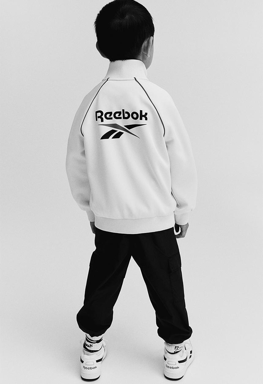 H&M - Reebok X H&M: Print-motif track jacket - white