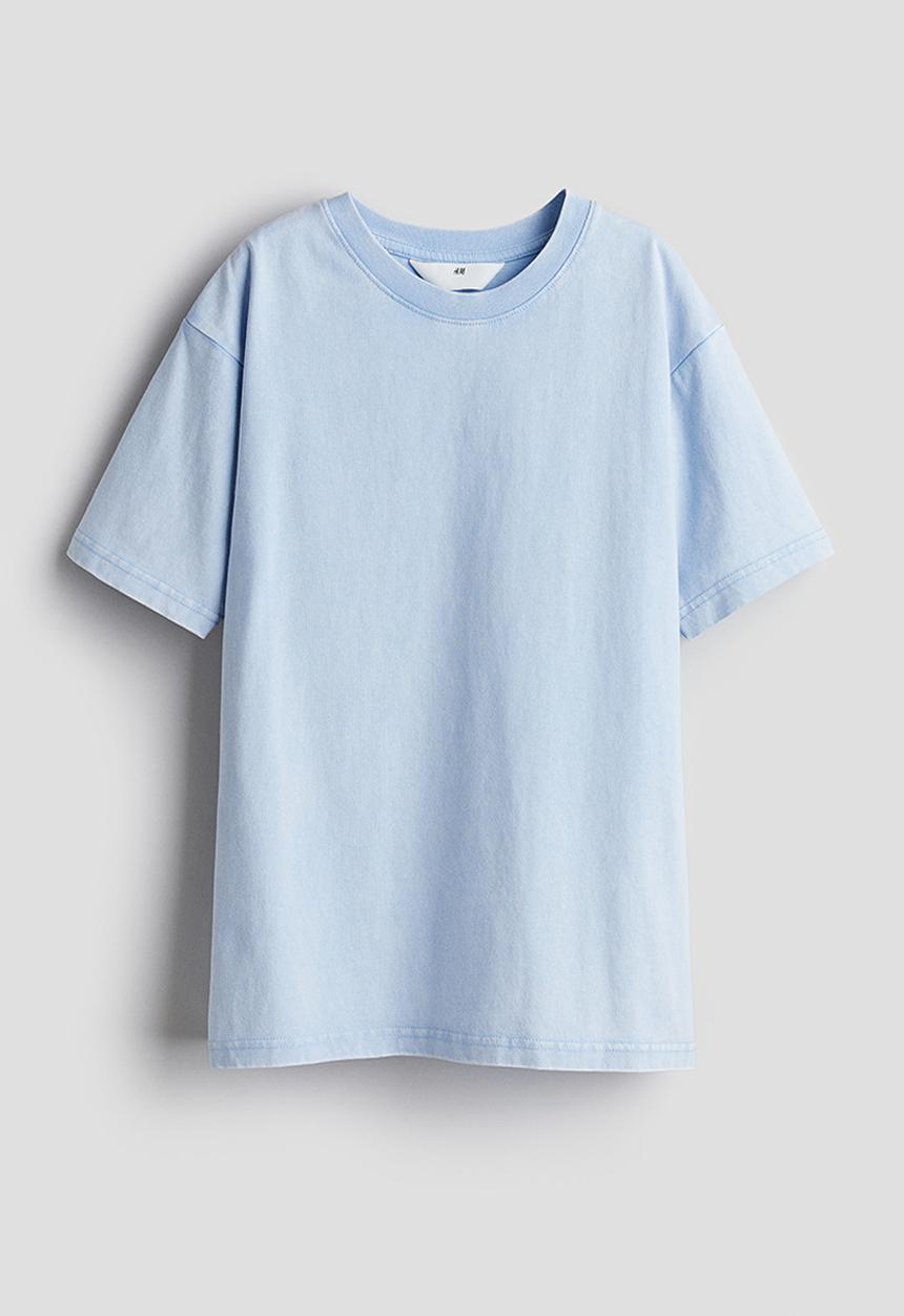H&M - Cotton jersey t-shirt - blue