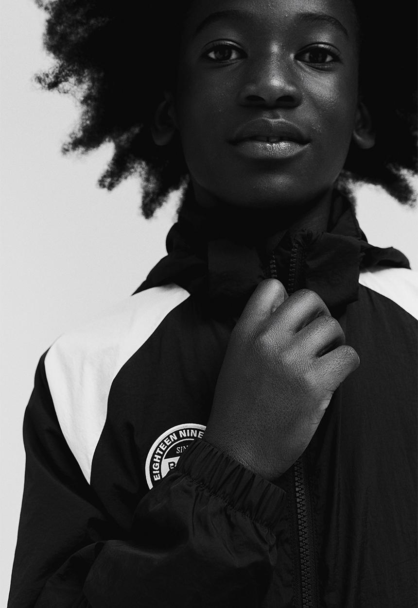 H&M - Reebok X H&M : Boston windbreaker - black