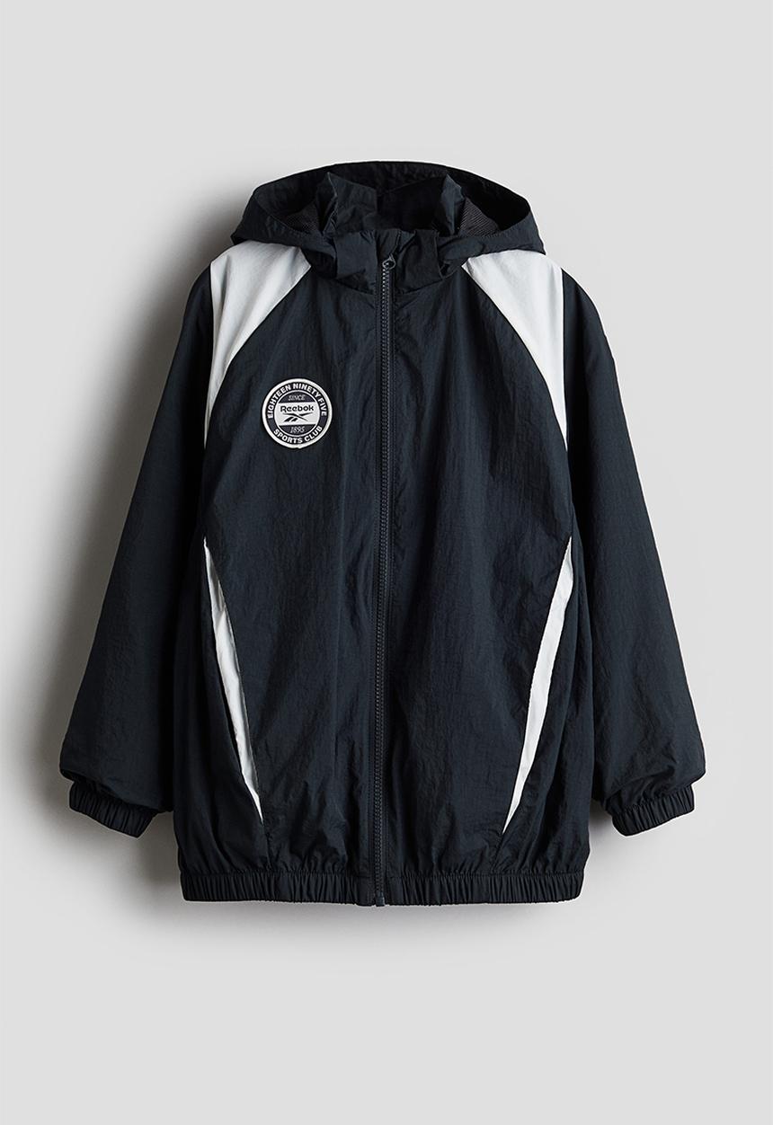 H&M - Reebok X H&M : Boston windbreaker - black