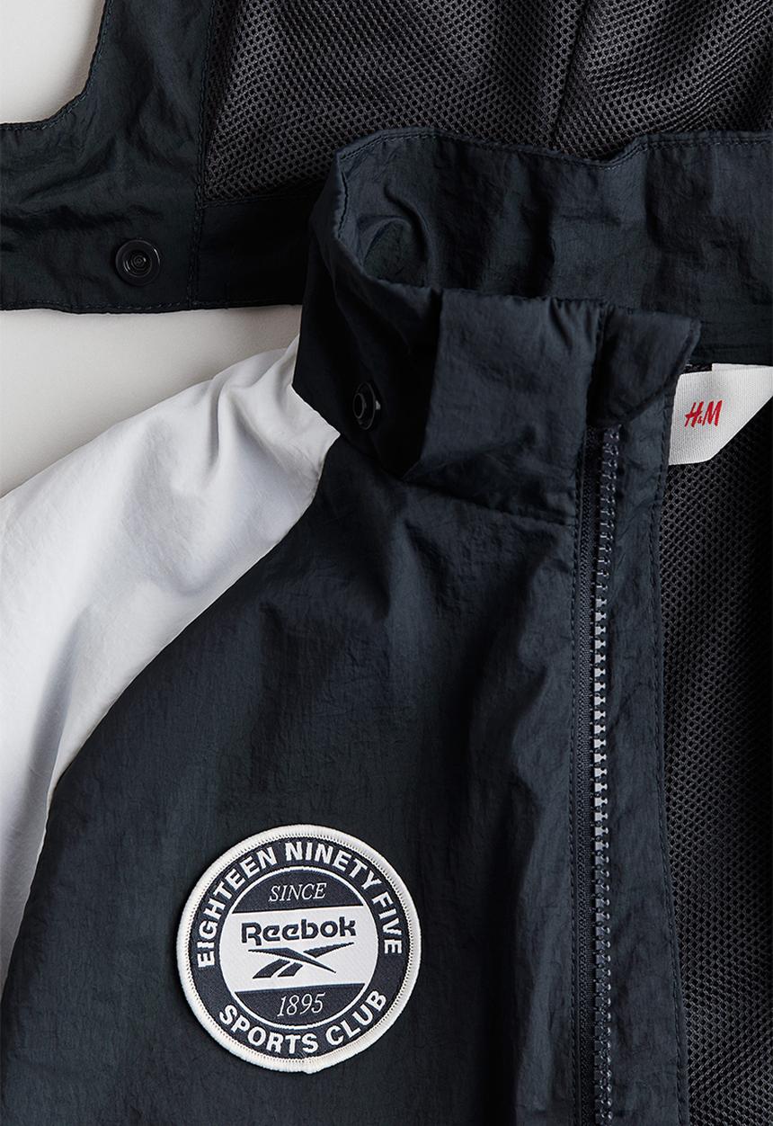 H&M - Reebok X H&M : Boston windbreaker - black