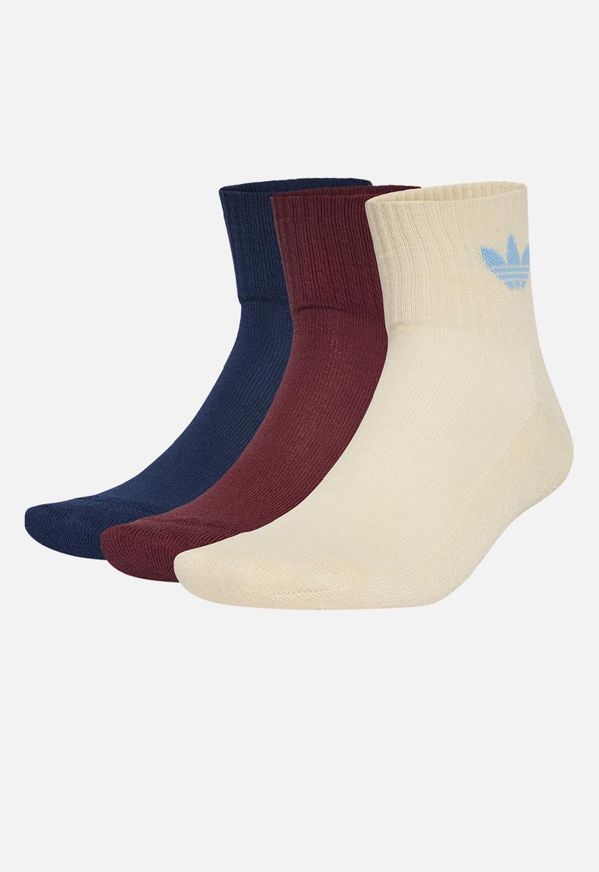 adidas Originals - Mid Ankle Sck - Shadow Red/Crystal Sand/Night Indigo