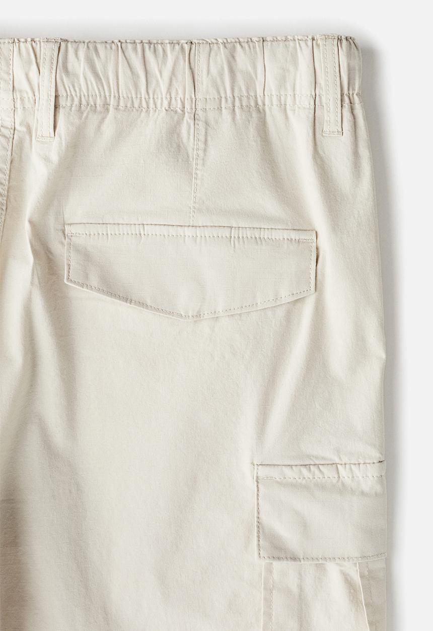 H&M - Regular fit ripstop cargo trousers - beige