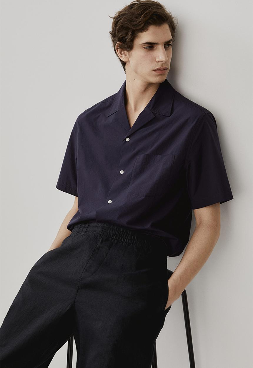 H&M - Regular fit linen trousers - black