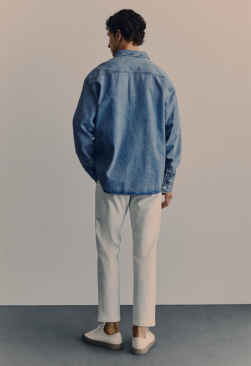 H&M - Regular fit denim overshirt - denim blue