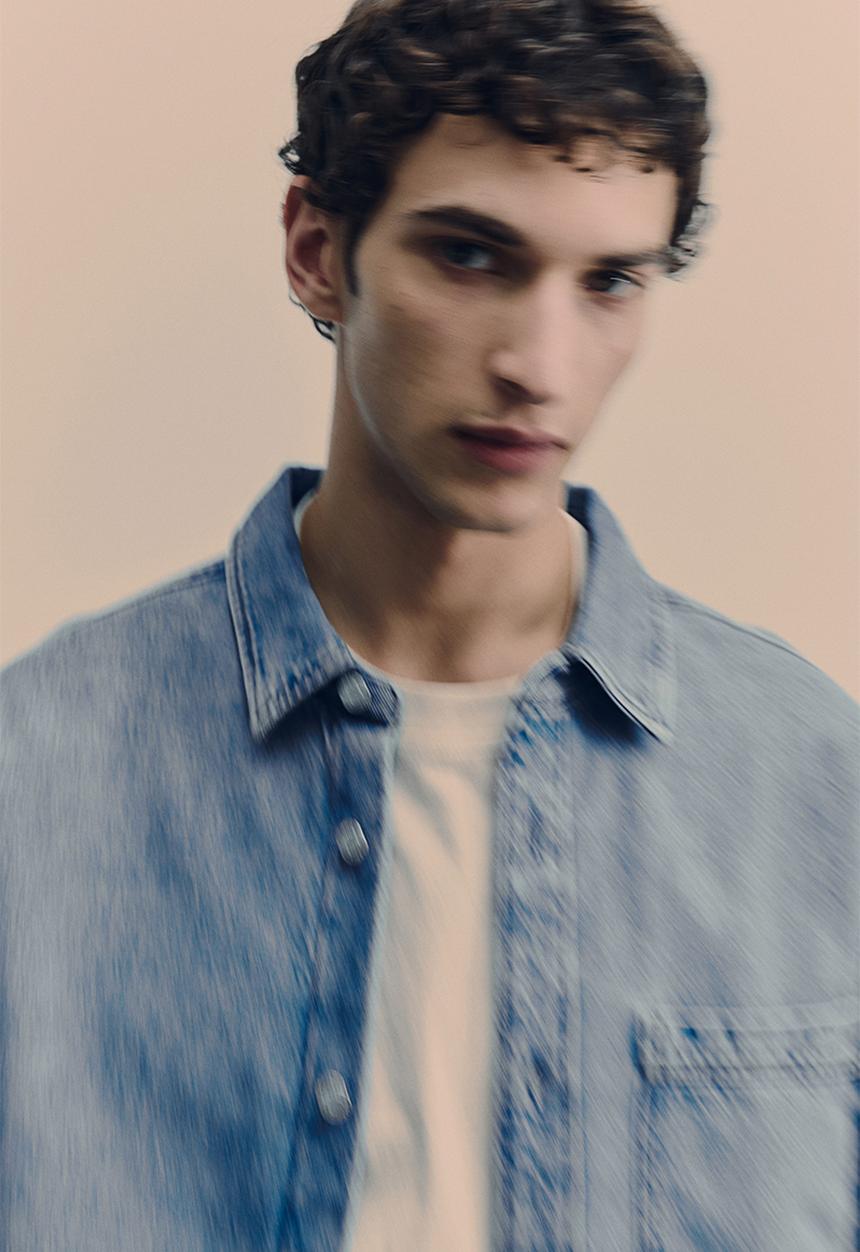 H&M - Regular fit denim overshirt - denim blue