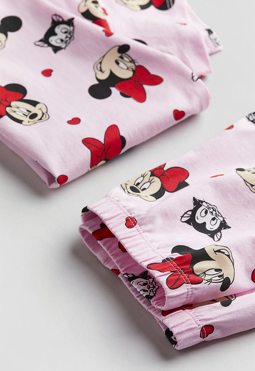 H&M - Printed jersey pyjamas - pink