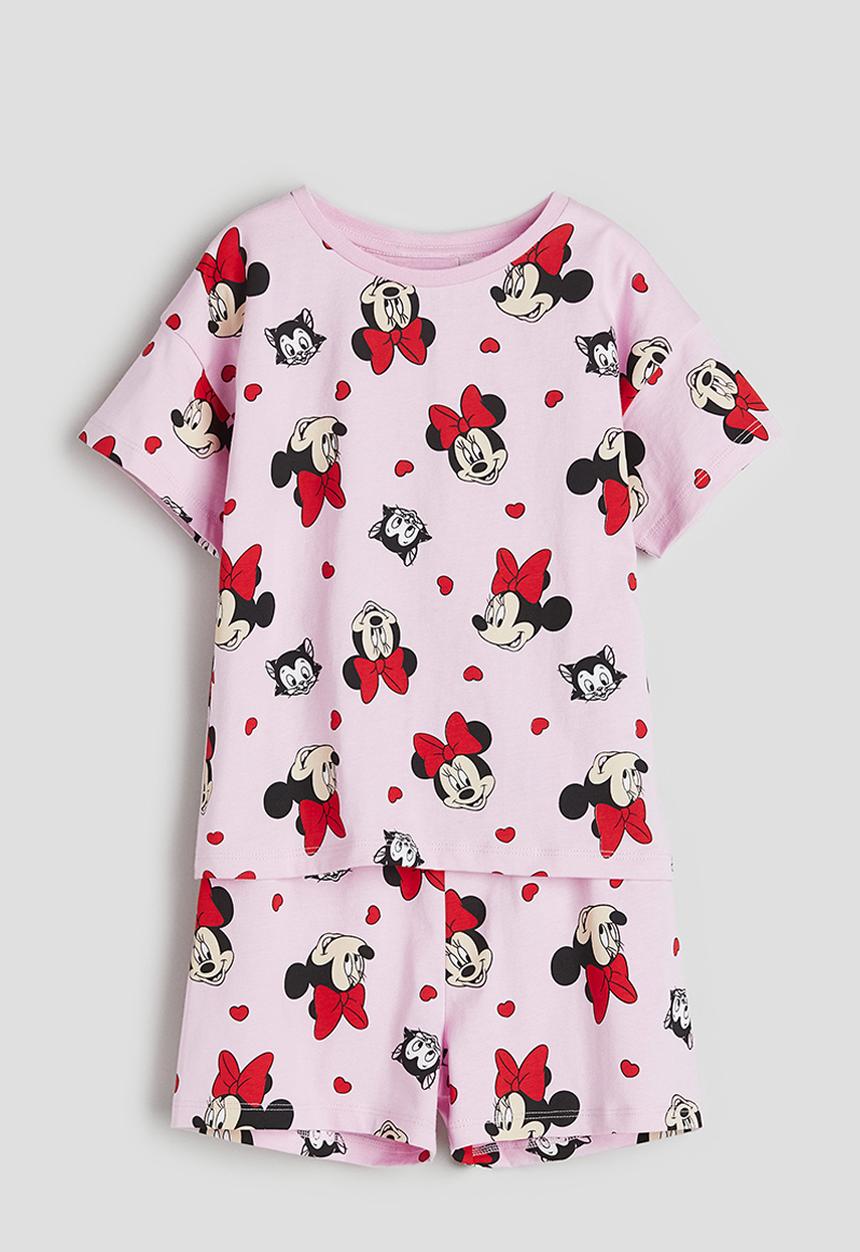 H&M - Printed jersey pyjamas - pink