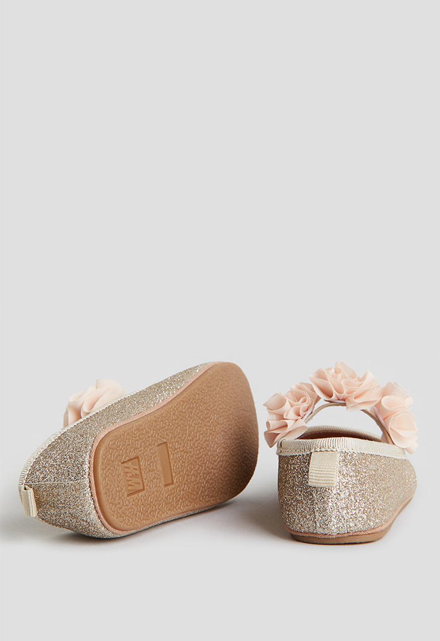 H&M - Ballet pumps - gold