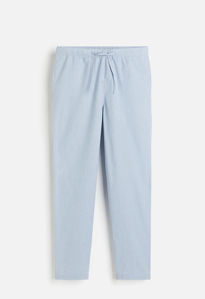 H&M - Regular fit pyjama bottoms - light denim blue