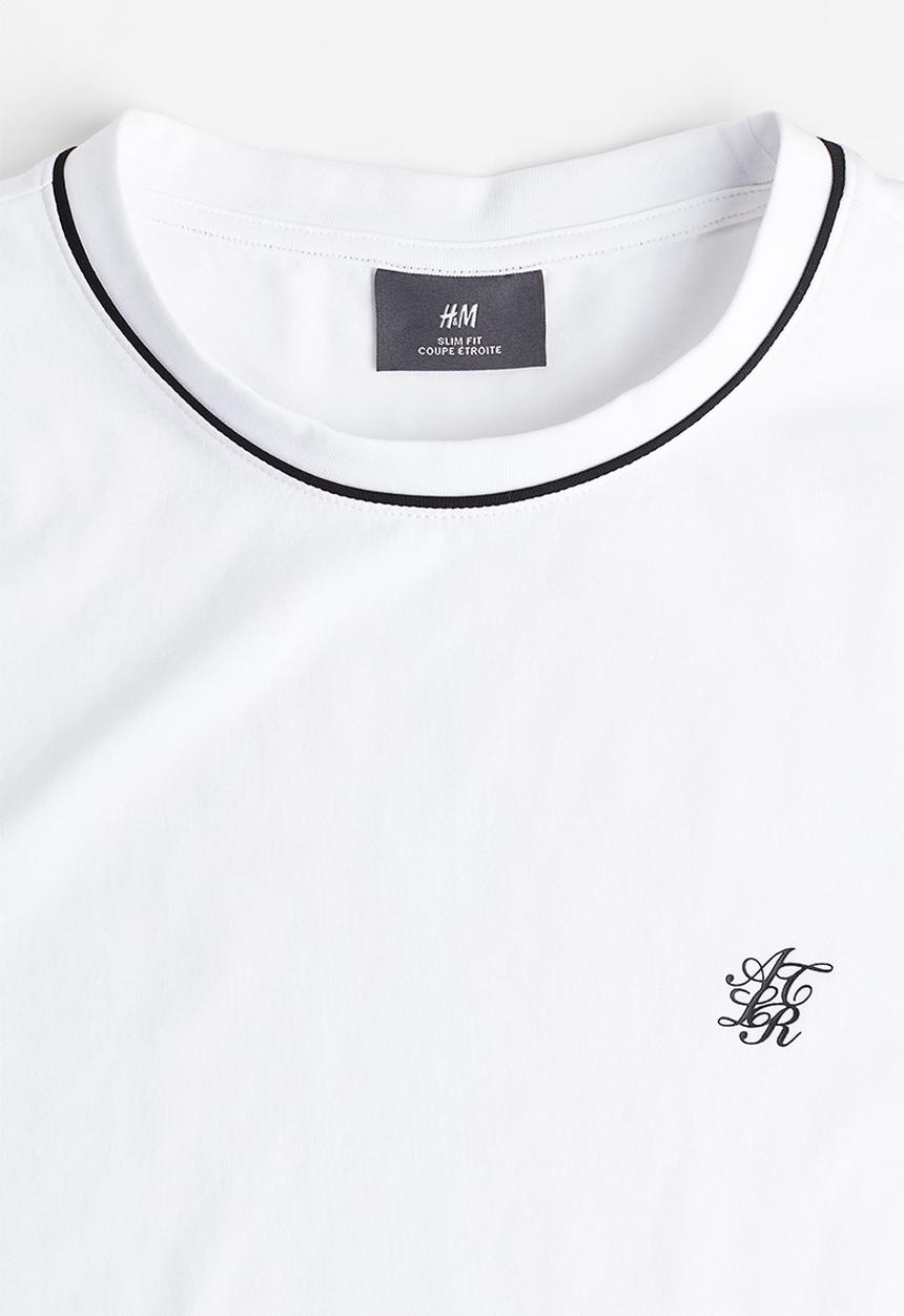 H&M - Slim fit T-shirt - white