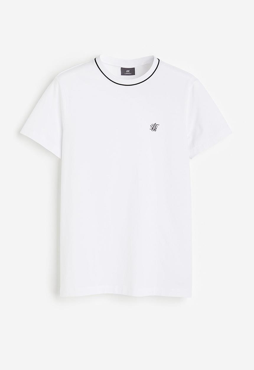 H&M - Slim fit T-shirt - white
