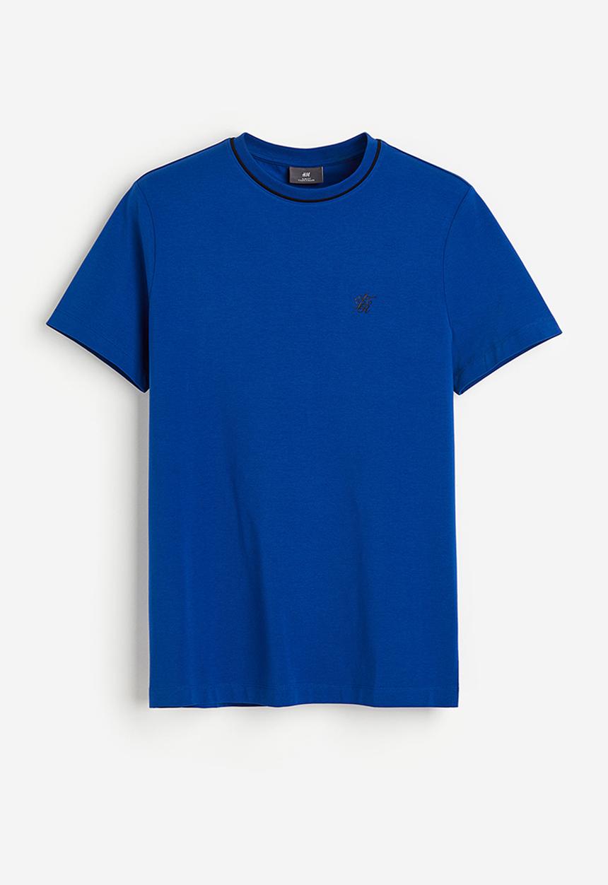 H&M - Slim fit T-shirt - bright blue 