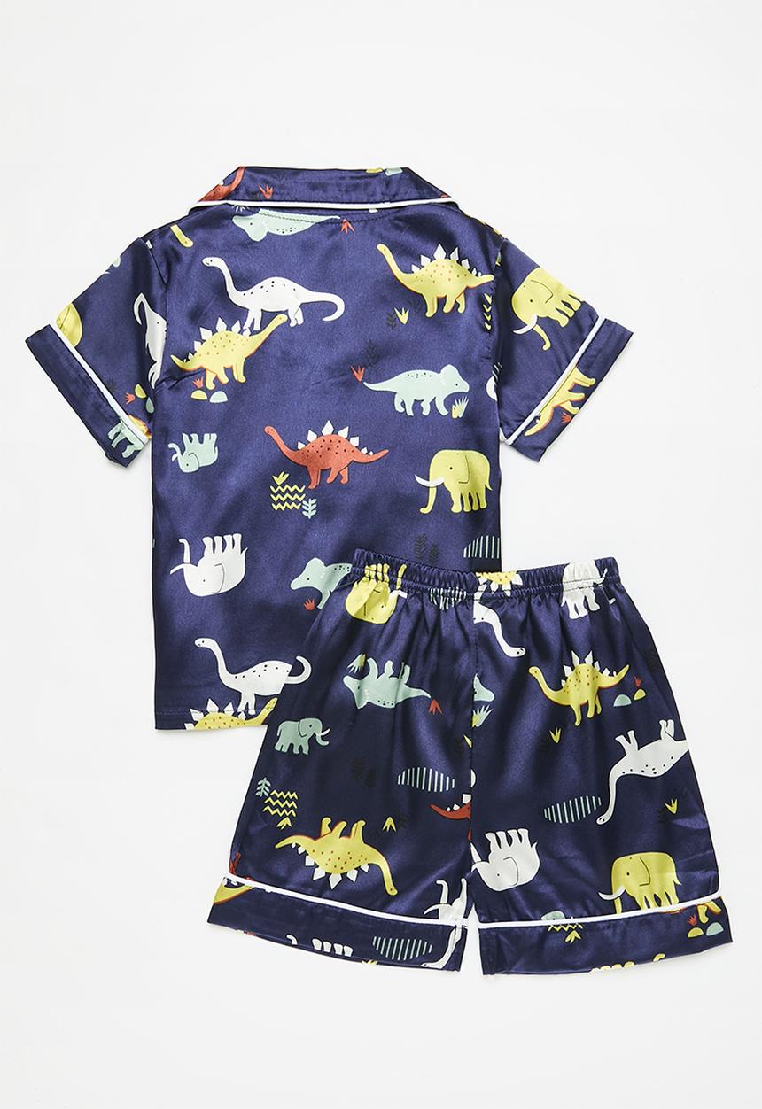 Pop Candy - Contrast piping pj set - blue