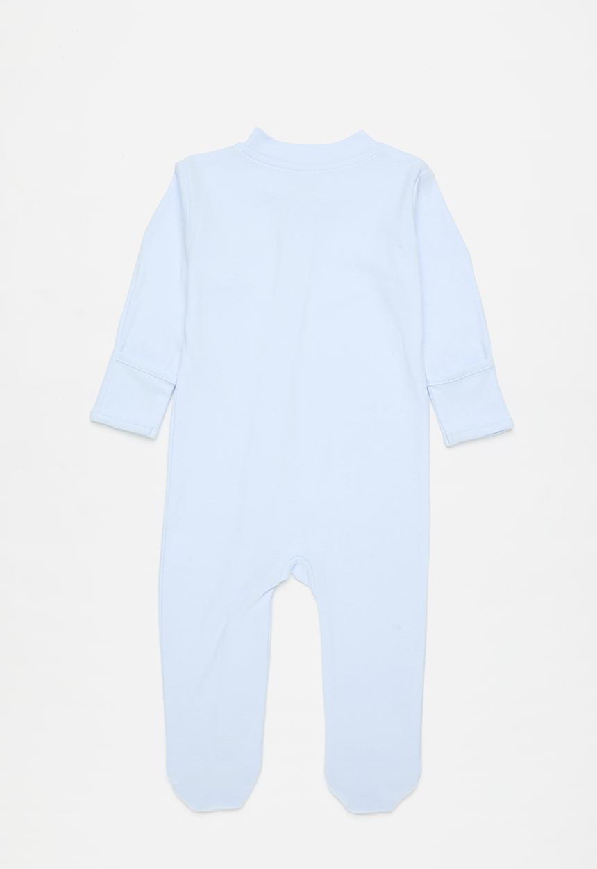Pop Candy - Zip through sleepsuit - light blue