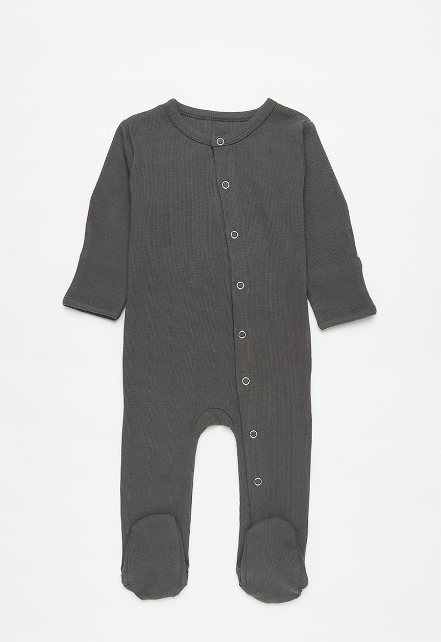 Pop Candy - Button down sleepsuit - charcoal grey