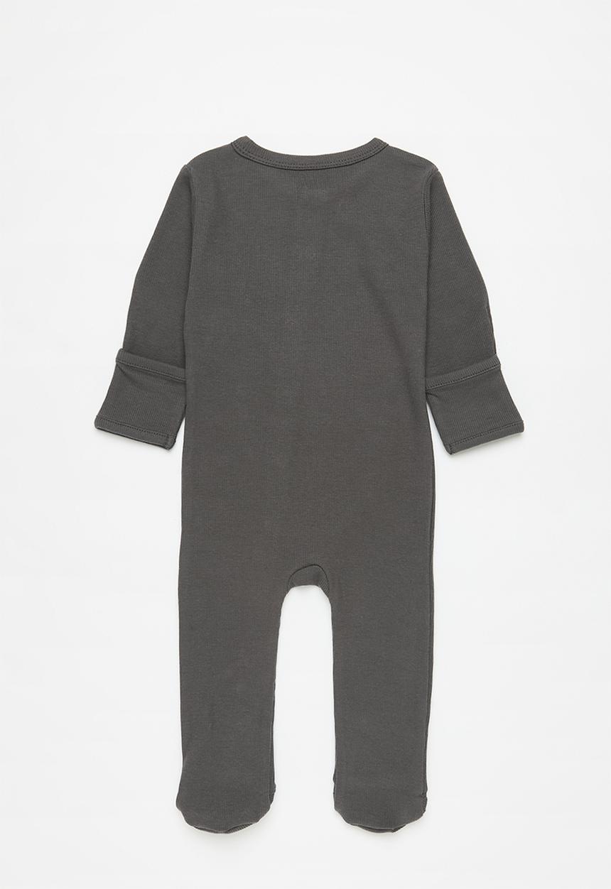 Pop Candy - Button down sleepsuit - charcoal grey