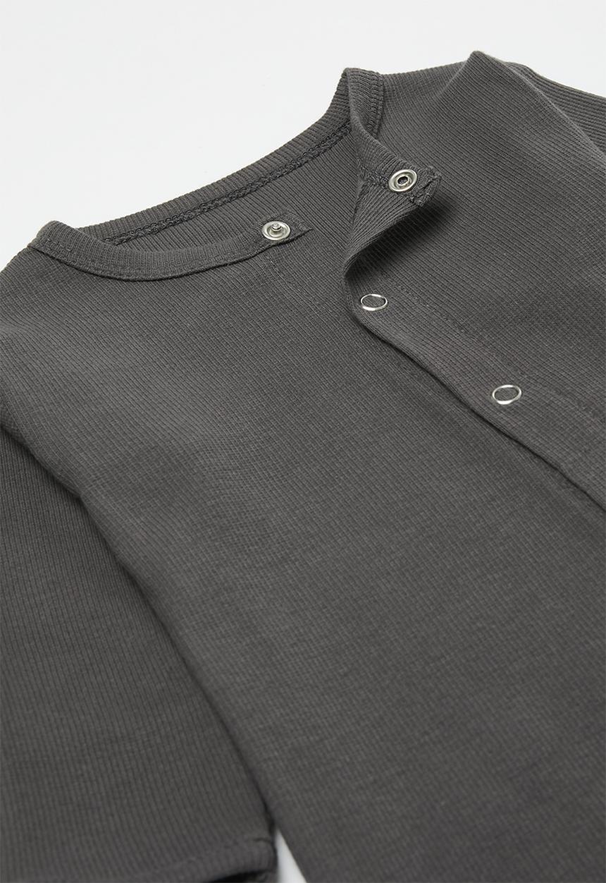 Pop Candy - Button down sleepsuit - charcoal grey