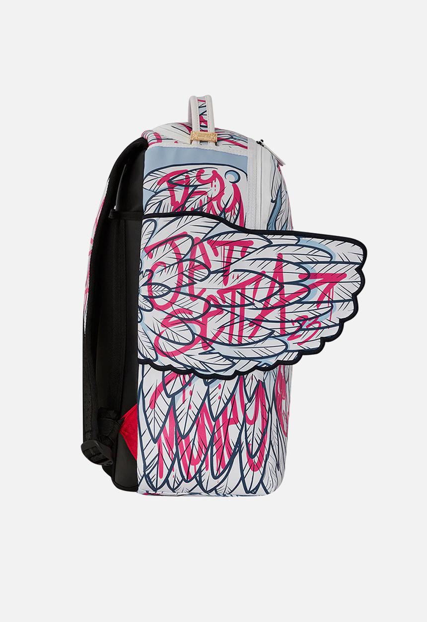 Sprayground - Angel art backpack - pink & white