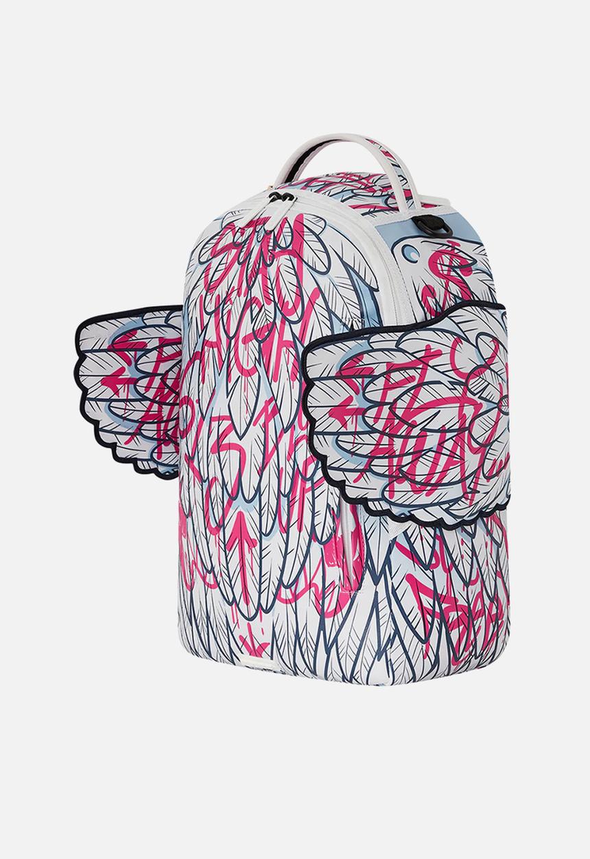 Sprayground - Angel art backpack - pink & white