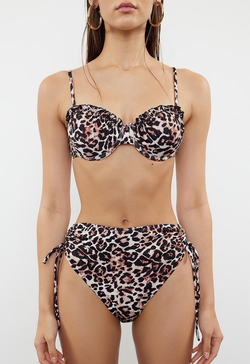 Trendyol - Balconette high waist bikini set - multi 