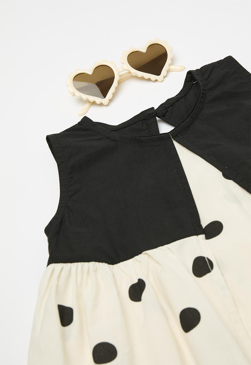 Pop Candy - Polka dot dress - black & white