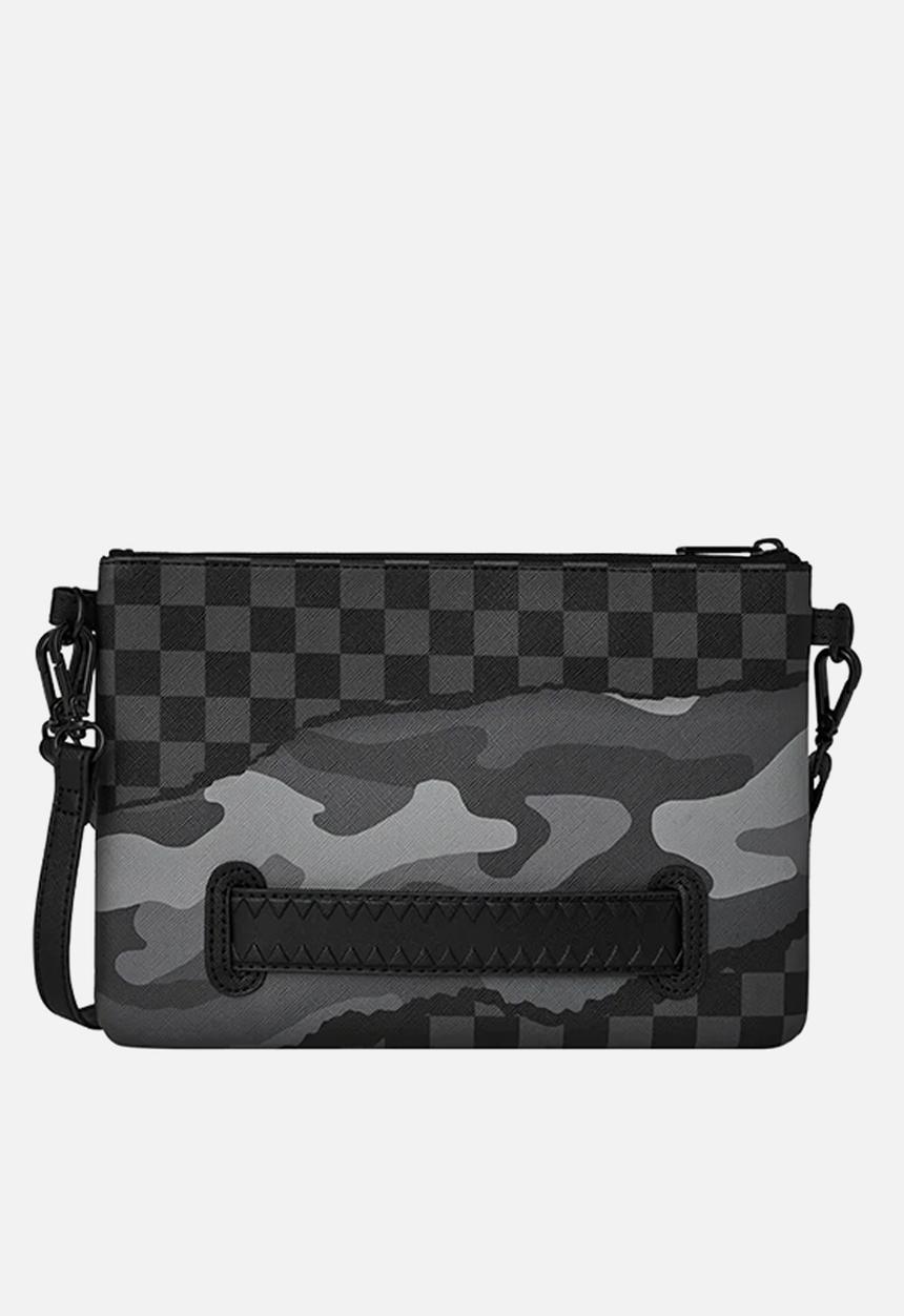 Sprayground - Split up tear crossbody - black & grey