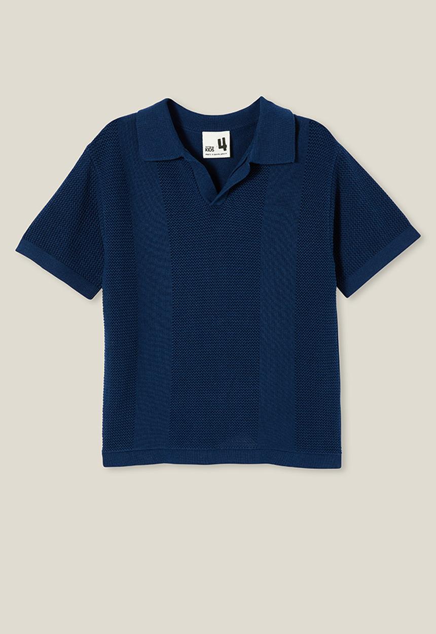 Cotton On - Preston knit polo - in the navy