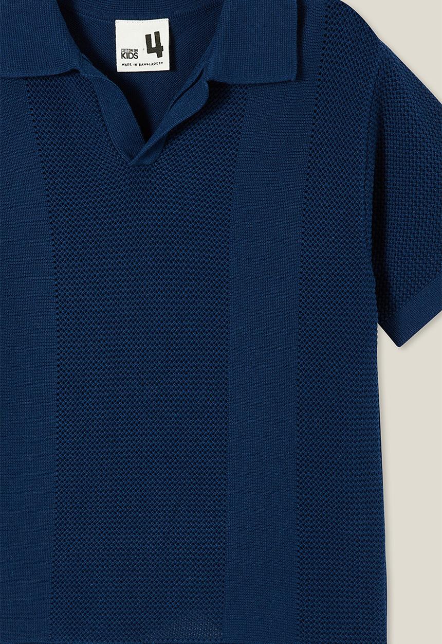 Cotton On - Preston knit polo - in the navy