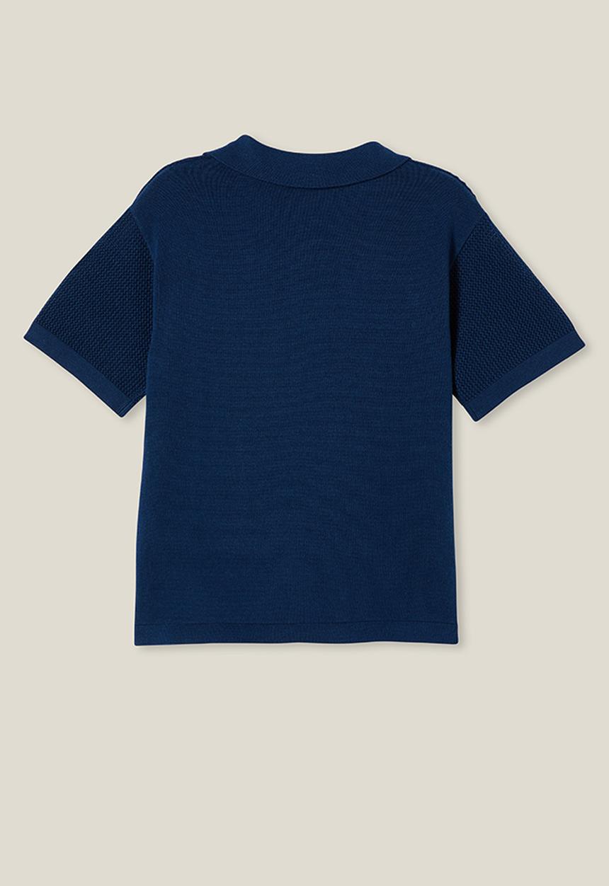 Cotton On - Preston knit polo - in the navy