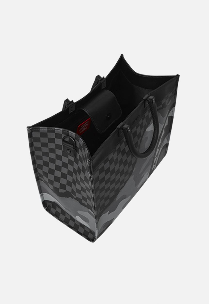 Sprayground - Split up tear tortuga tote - black & grey