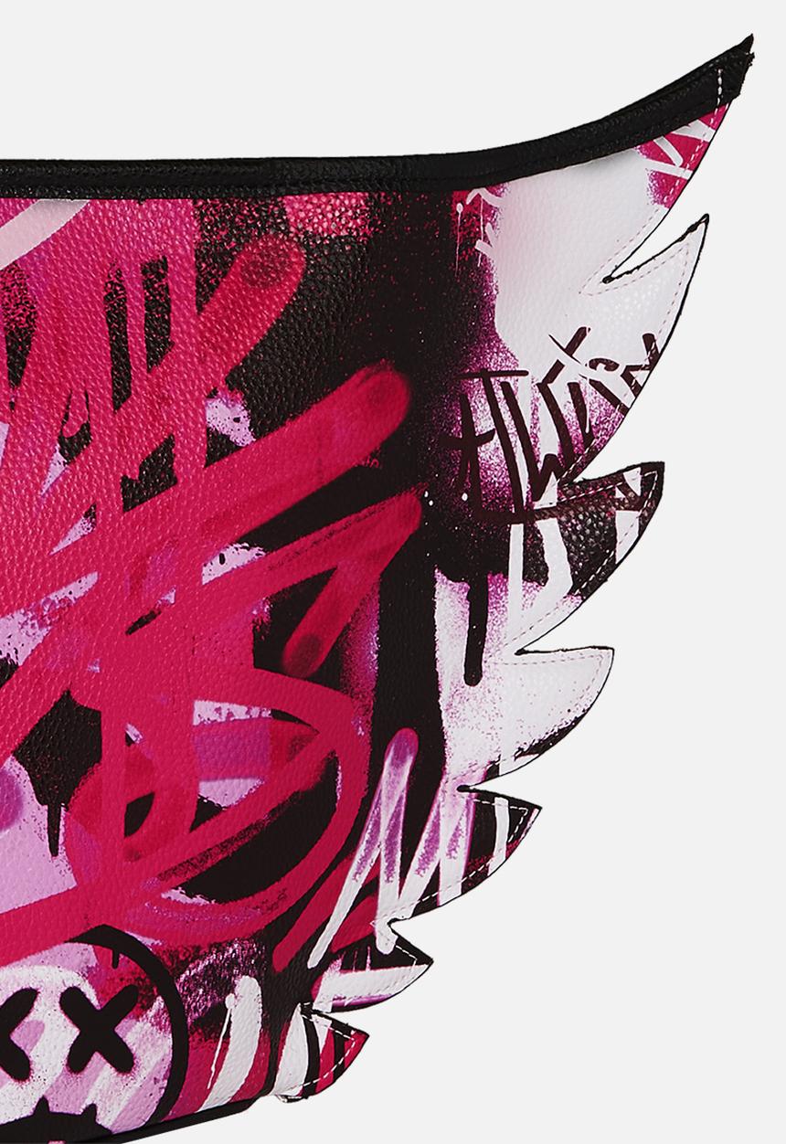 Sprayground - Pink graff city winged tote - pink