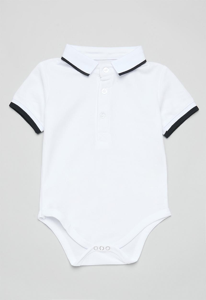 Pop Candy - Collared romper-white