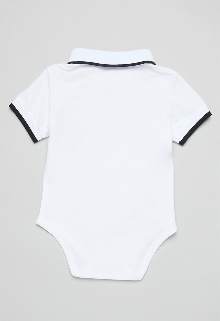 Pop Candy - Collared romper-white