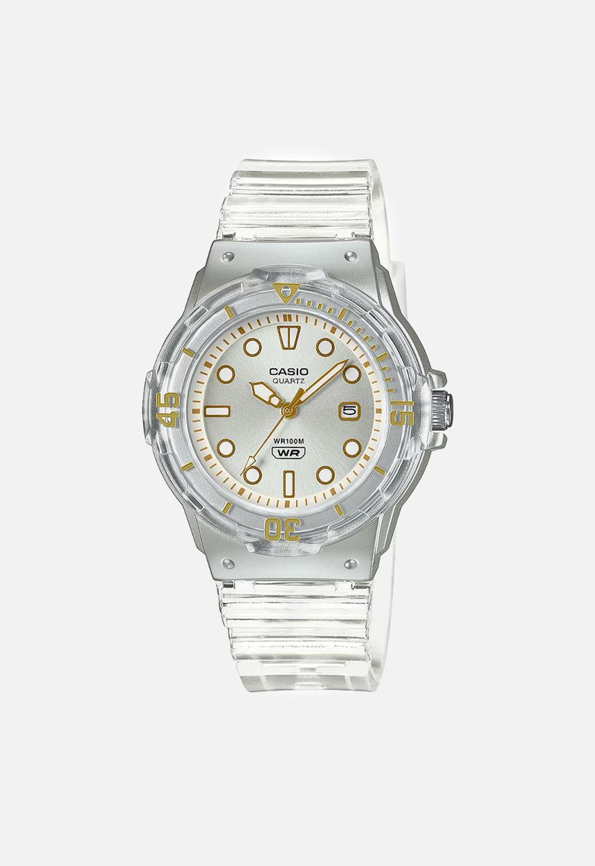 Casio - Analog number trans watch - white